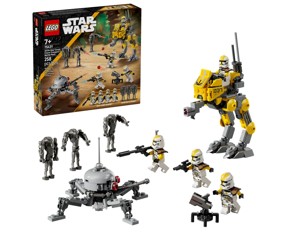 LEGO Star Wars 75431 - 327th Star Corps Clone Troopers Battle Pack - Authentic LEGO Set Main Image
