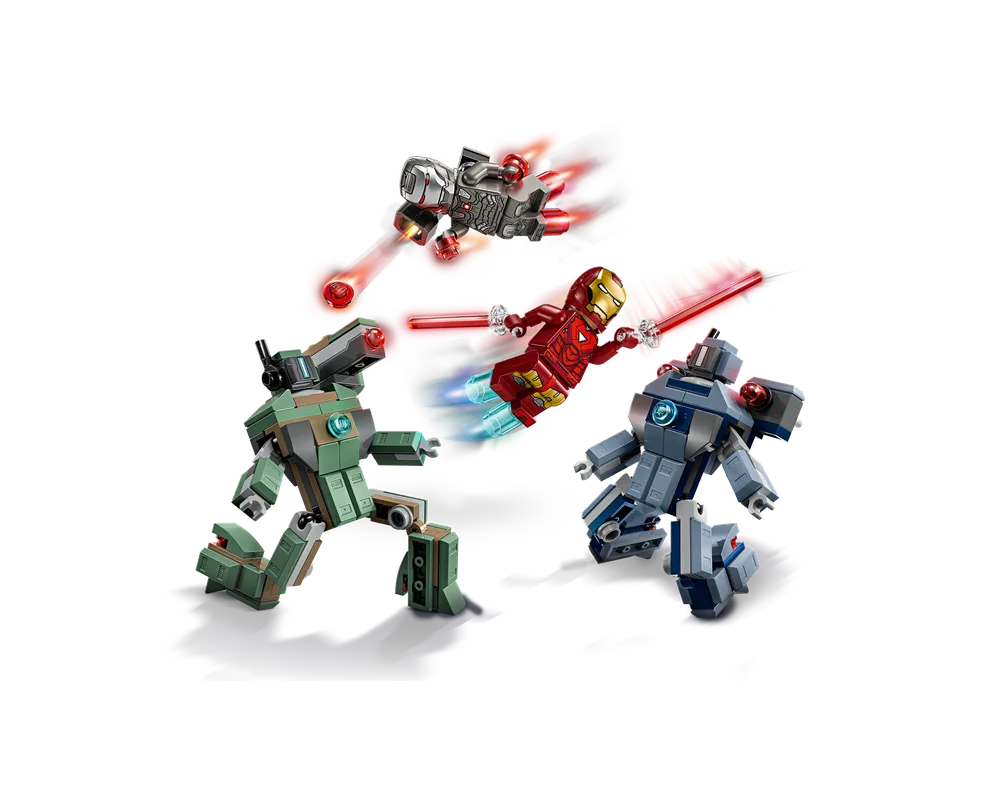 LEGO Super Heroes 76320 - Iron Man & War Machine vs. Hammer Drones - Authentic LEGO Set Image 5