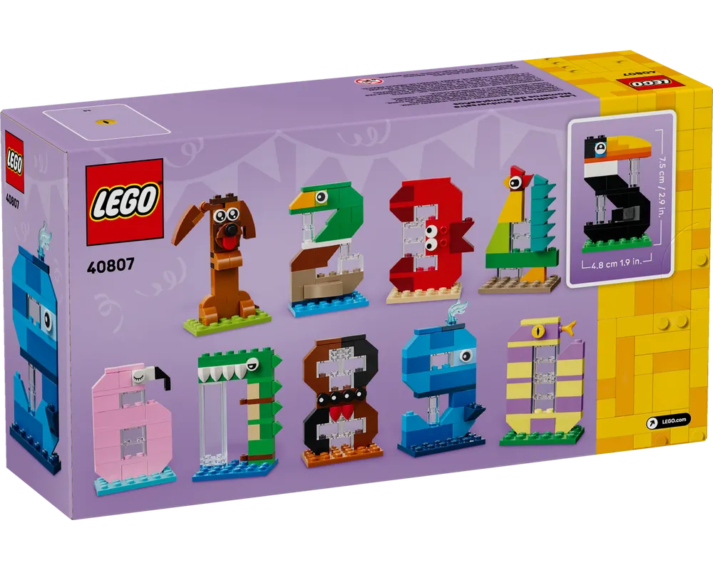 LEGO Holiday & Event 40807 - Birthday Numbers - Authentic LEGO Set Image 10