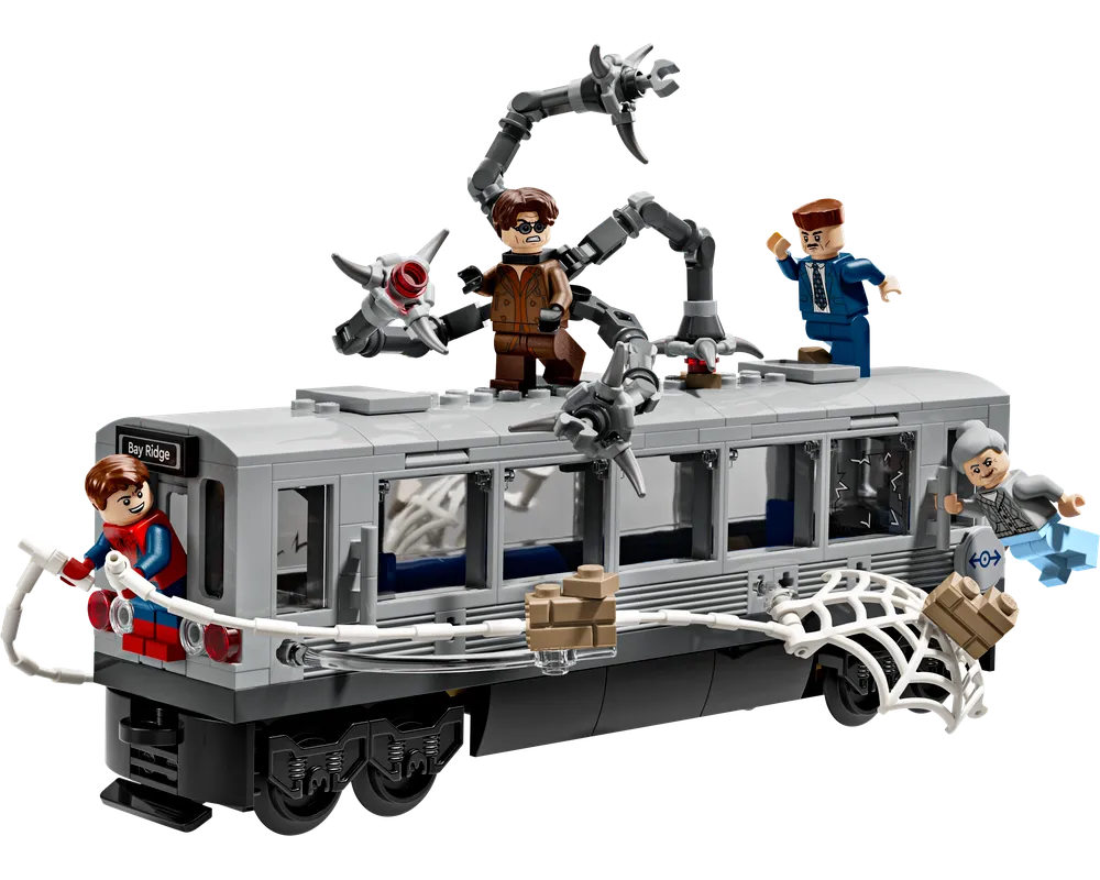 LEGO Super Heroes 76321 - Spider-Man vs. Doc Ock Subway Train Scene - Authentic LEGO Set Image 4