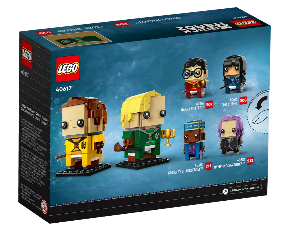 =LEGO BrickHeadz 40617 - Draco Malfoy & Cedric Diggory - Authentic LEGO Set Image 4