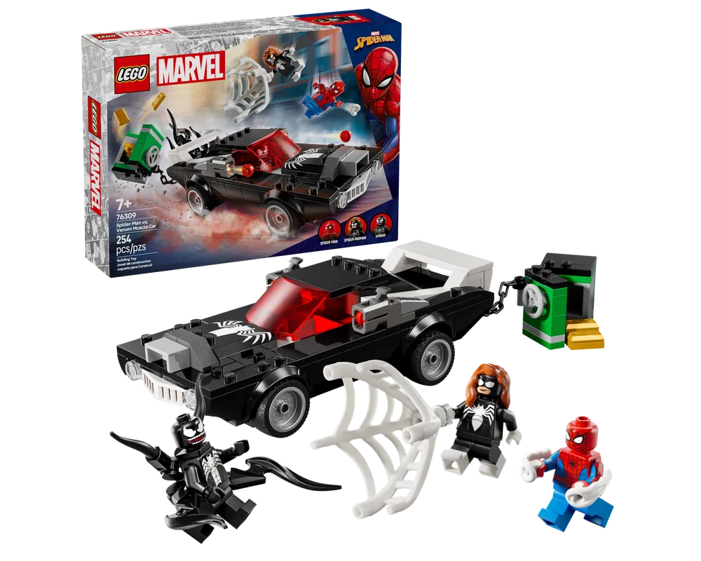LEGO Super Heroes 76309 - Spider-Man vs. Venom Muscle Car - Authentic LEGO Set Main Image
