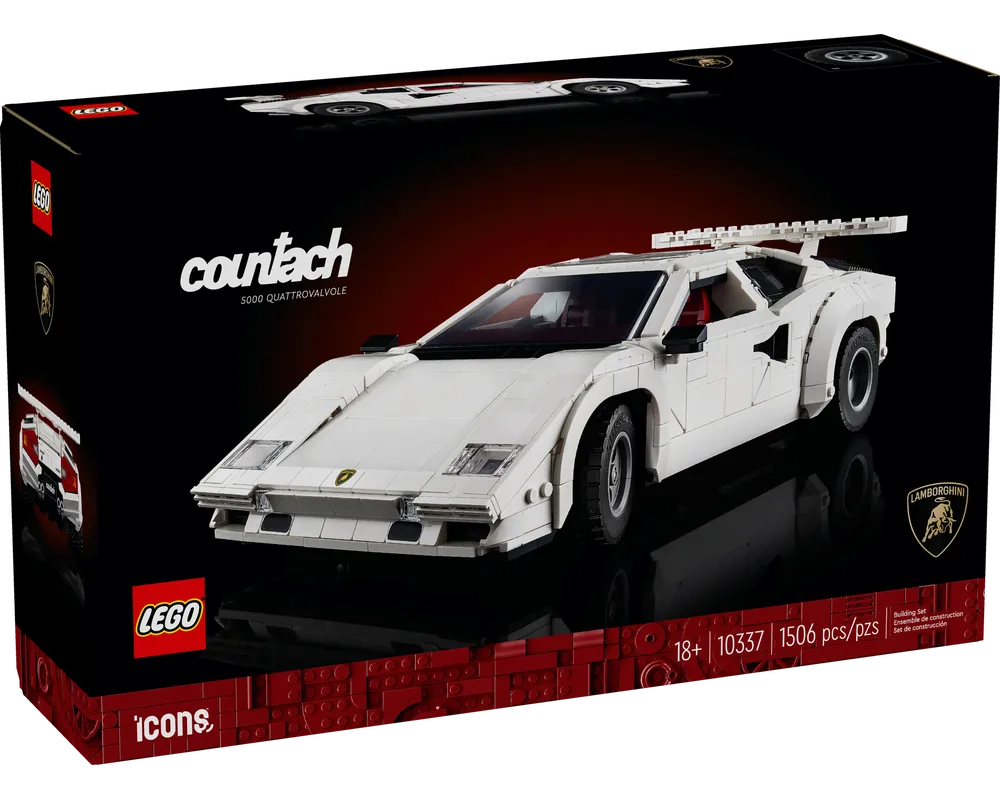 LEGO Creator 10337 - Lamborghini Countach 5000 Quattrovalvole - Authentic LEGO Set Main Image