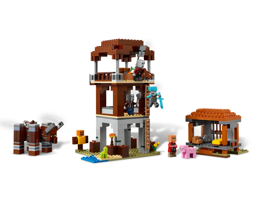 LEGO Minecraft 21278 - The Pillager Outpost and Ravager - Authentic LEGO Set Image 15
