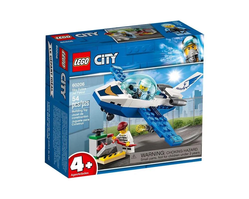 LEGO City 60206 - Sky Police Jet Patrol - Authentic LEGO Set Main Image