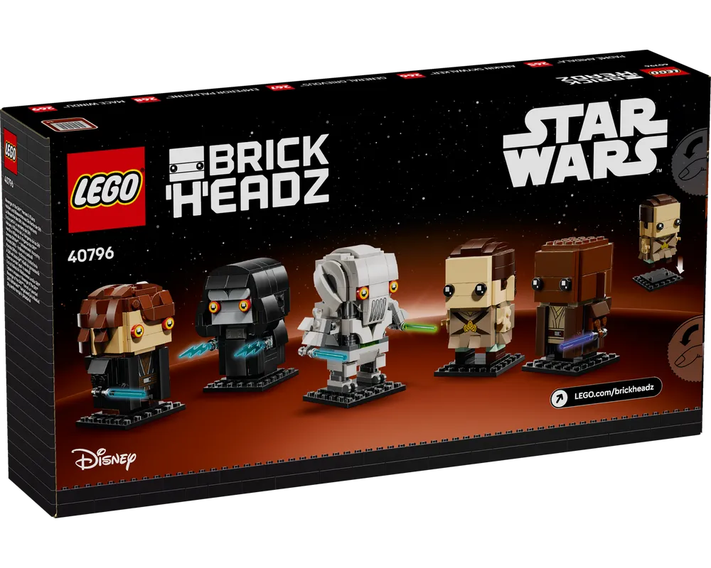LEGO BrickHeadz 40796 - Revenge of the Sith Heroes & Villains - Authentic LEGO Set Image 3