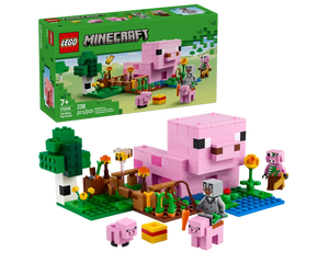 LEGO Minecraft 21268 - The Baby Pig House - Authentic LEGO Set Main Image