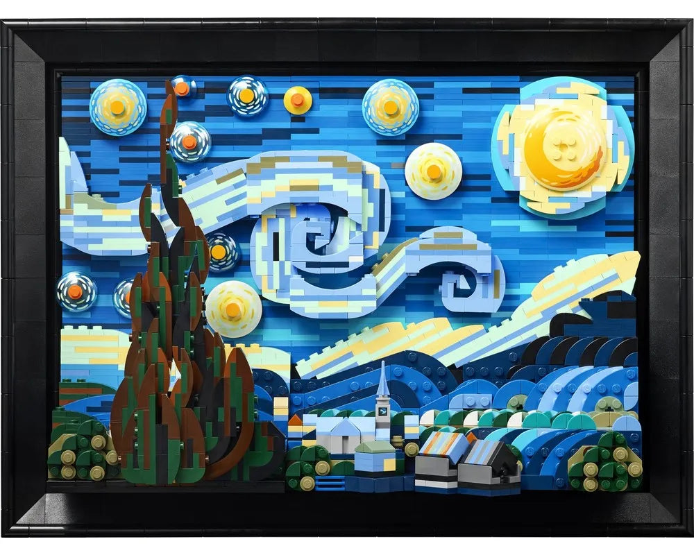 LEGO LEGO Ideas &#40;CUUSOO&#41; 21333 - The Starry Night (Vincent van Gogh) - Authentic LEGO Set Image 3