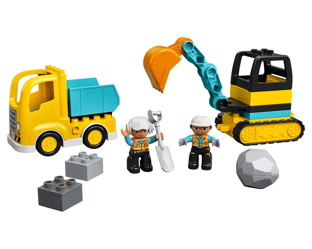 LEGO DUPLO 10931 - Truck & Tracked Excavator - Authentic LEGO Set Image 2