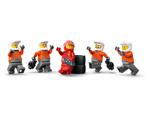 LEGO City 60443 - F1 Pit Stop & Pit Crew with Ferrari Car - Authentic LEGO Set Image 7