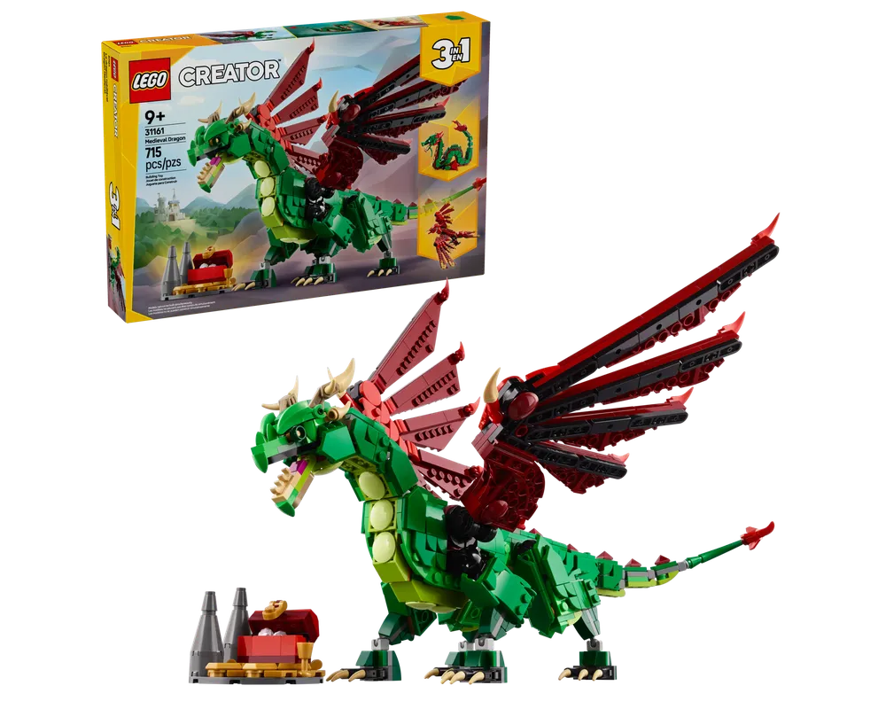 LEGO Creator 31161 - Medieval Dragon - Authentic LEGO Set Main Image