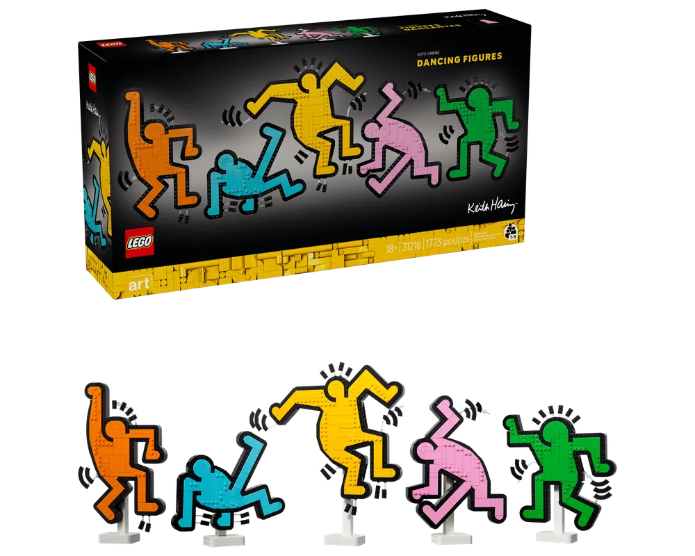 LEGO Art 31216 - Keith Haring – Dancing Figures - Authentic LEGO Set Main Image