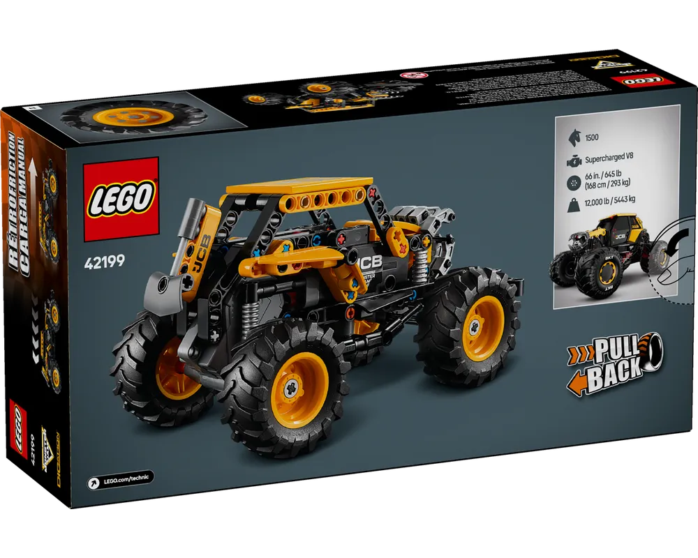 LEGO Technic 42199 - Monster Jam DIGatron Pull-Back - Authentic LEGO Set Image 3