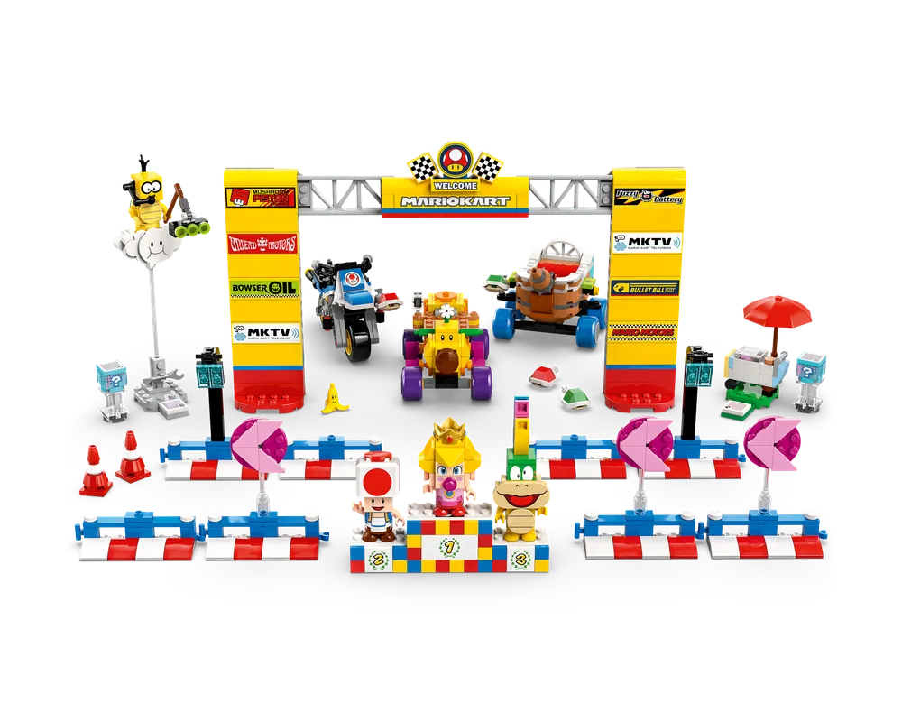 LEGO Super Mario 72036 - Baby Peach & Grand Prix Set - Authentic LEGO Set Image 5