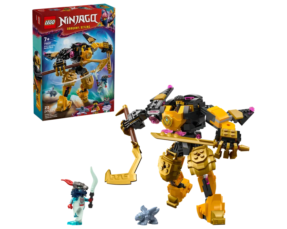 LEGO NINJAGO 71839 - Arin's Spinjitzu Battle Mech - Authentic LEGO Set Main Image