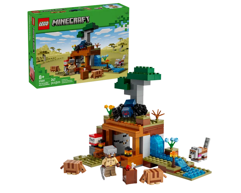 LEGO Minecraft 21269 - The Armadillo Mine Expedition - Authentic LEGO Set Main Image