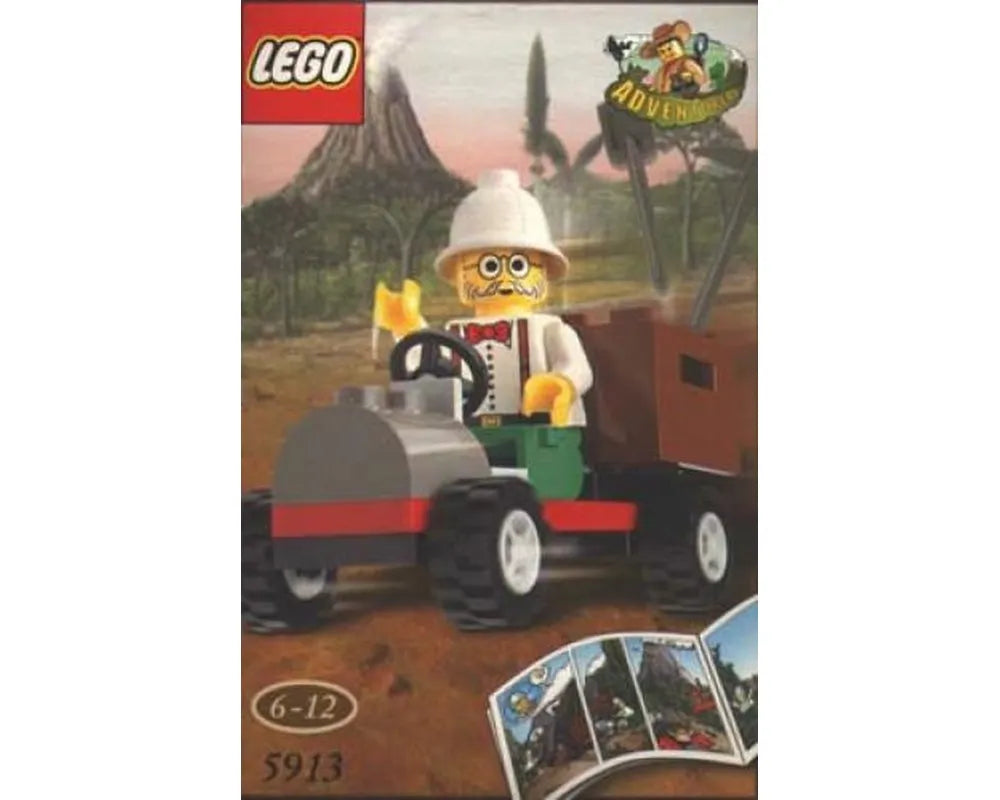 LEGO Adventurers 5913 - Dr. Lightning's Car Box is damaged - Authentic LEGO Set Main Image