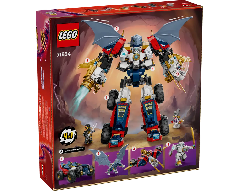 LEGO NINJAGO 71834 - Zane's Ultra Combiner Mech - Authentic LEGO Set Image 3