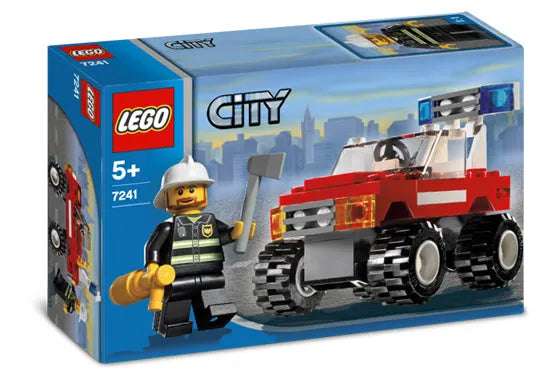 LEGO City 7241 - Fire Car With instructions - No box - Authentic LEGO Set Main Image