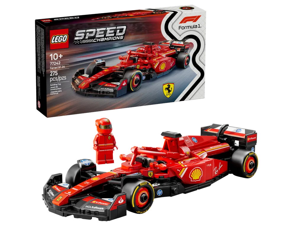 LEGO SPEED CHAMPIONS 77242 - Ferrari SF-24 - Authentic LEGO Set Main Image