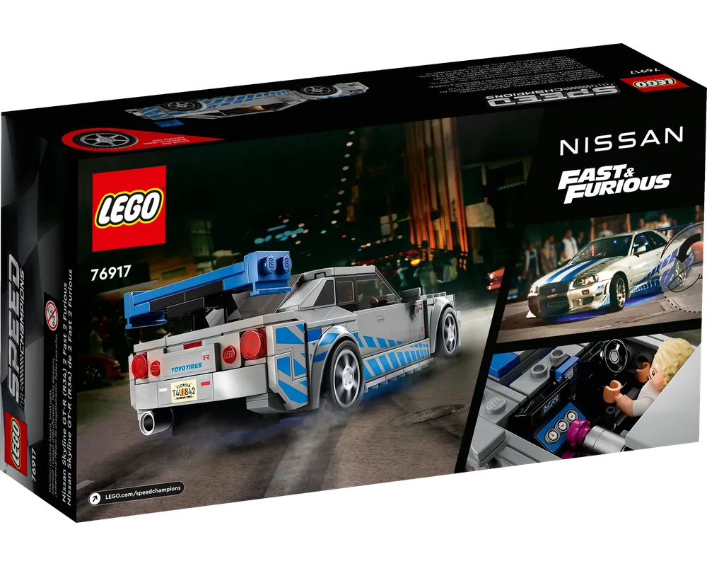 =LEGO SPEED CHAMPIONS 76917 - 2 Fast 2 Furious Nissan Skyline GT-R (R34) - Authentic LEGO Set Image 5