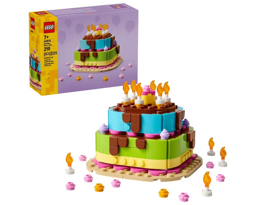 LEGO Holiday & Event 40815 - Birthday Party Cake - Authentic LEGO Set Main Image