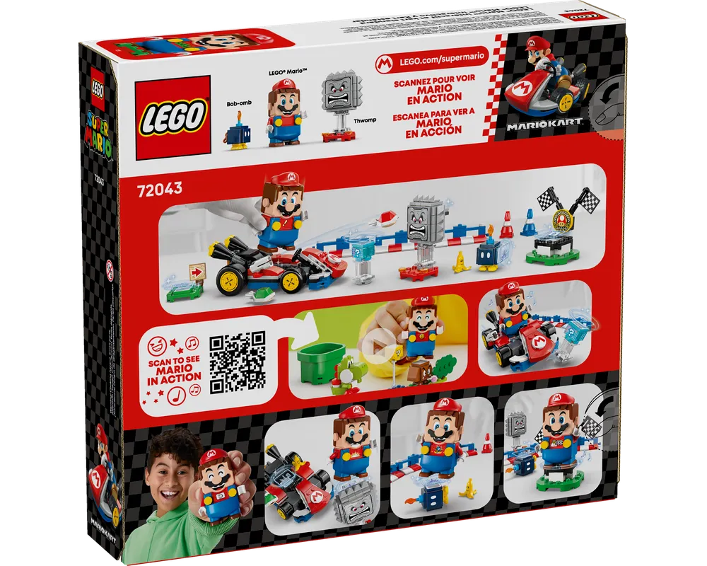 LEGO Super Mario 72043 - Interactive LEGO Mario & Standard Kart - Authentic LEGO Set Image 4