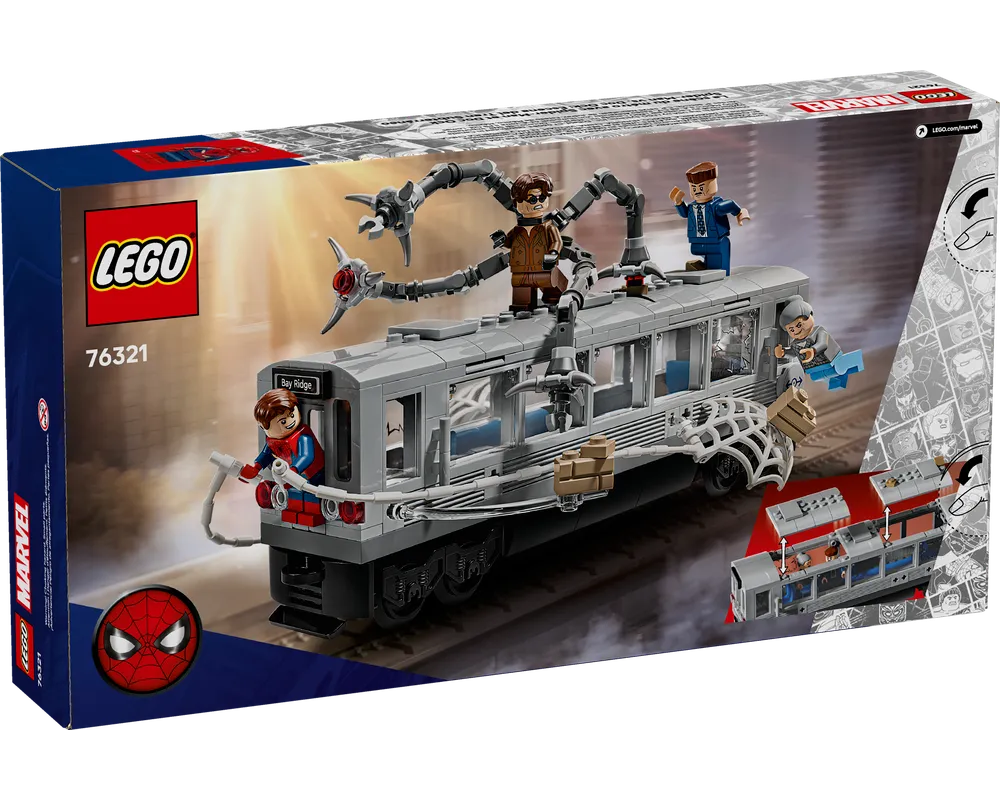 LEGO Super Heroes 76321 - Spider-Man vs. Doc Ock Subway Train Scene - Authentic LEGO Set Image 2
