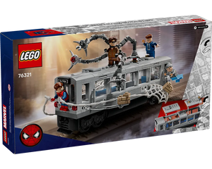 LEGO Super Heroes 76321 - Spider-Man vs. Doc Ock Subway Train Scene - Authentic LEGO Set Image 2
