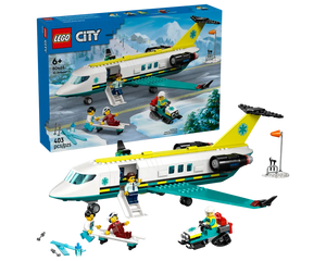 LEGO City 60465 - Emergency Air Ambulance Airplane - Authentic LEGO Set Main Image