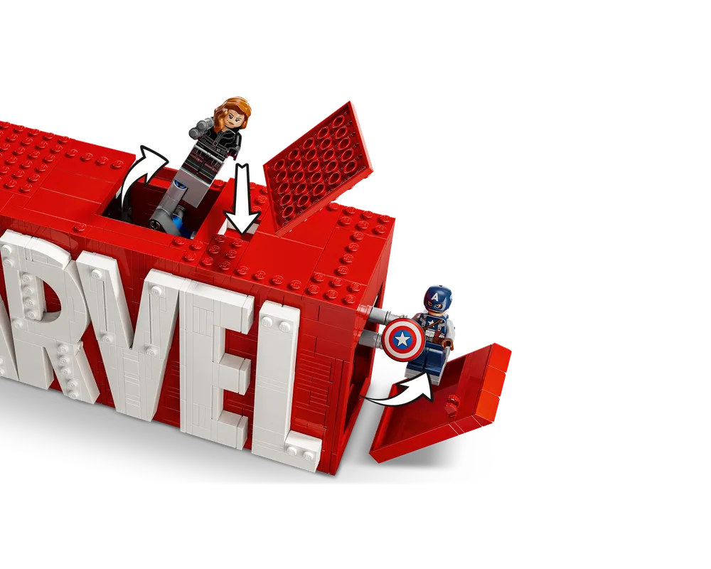 LEGO Super Heroes 76313 - MARVEL Logo - Authentic LEGO Set Image 5