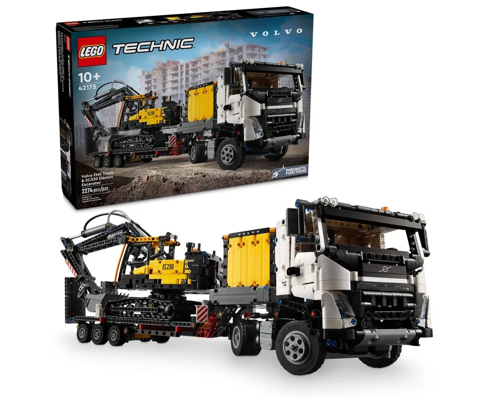 LEGO Technic 42175 - Volvo FMX Truck & EC230 Electric Excavator - Authentic LEGO Set Main Image