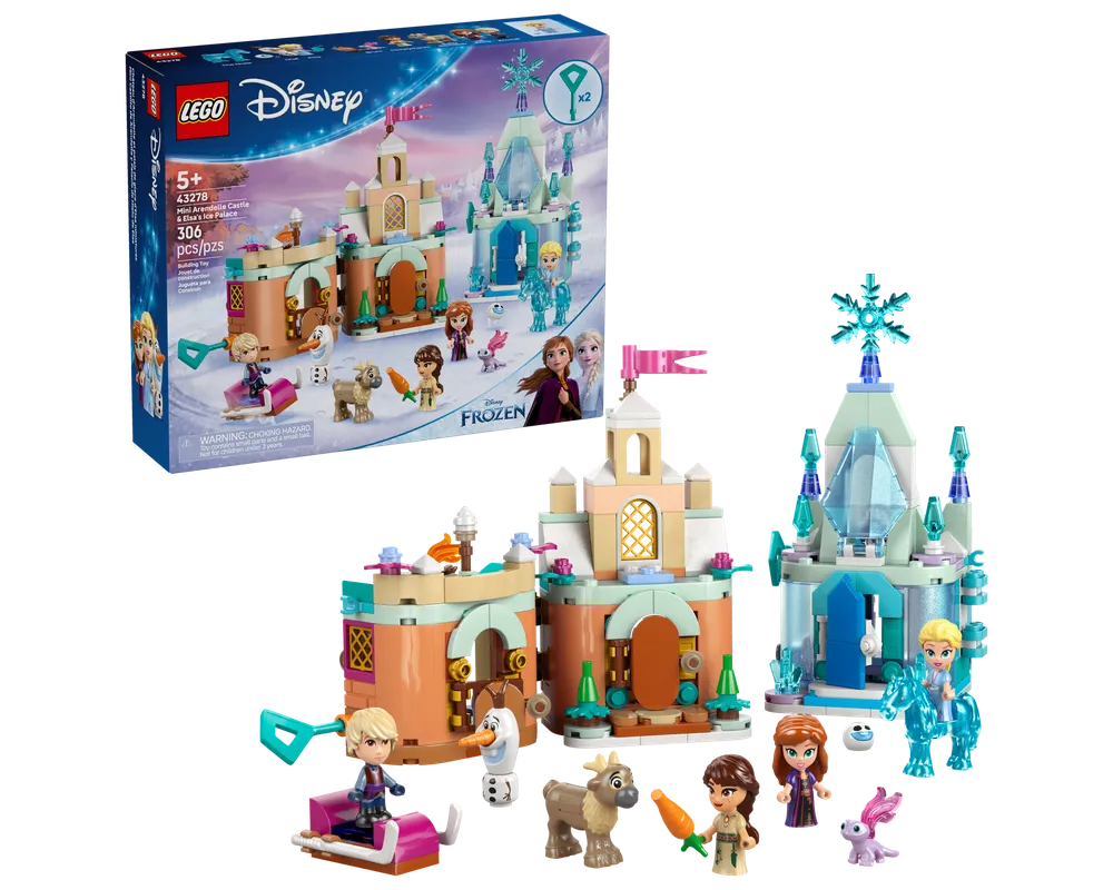 LEGO Disney 43278 - Mini Arendelle Castle & Elsa's Ice Palace - Authentic LEGO Set Main Image