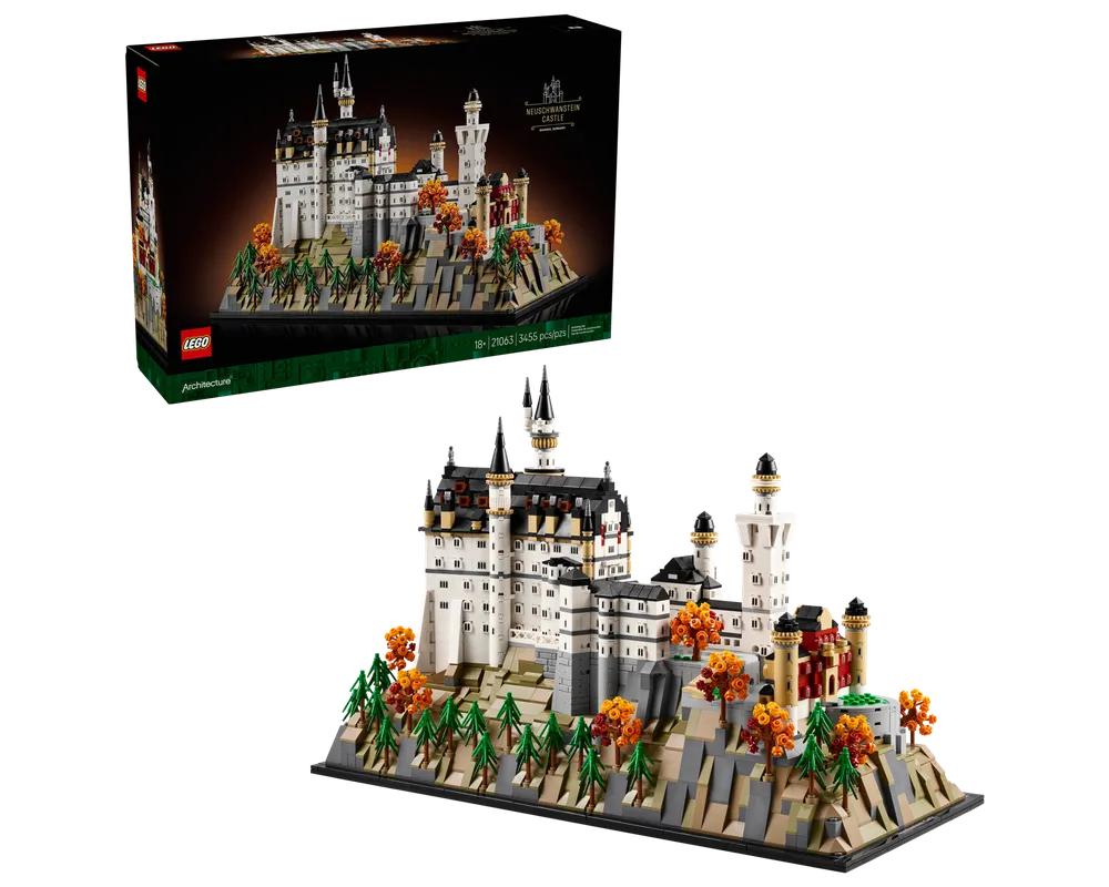 LEGO Architecture 21063 - Neuschwanstein Castle - Authentic LEGO Set Main Image