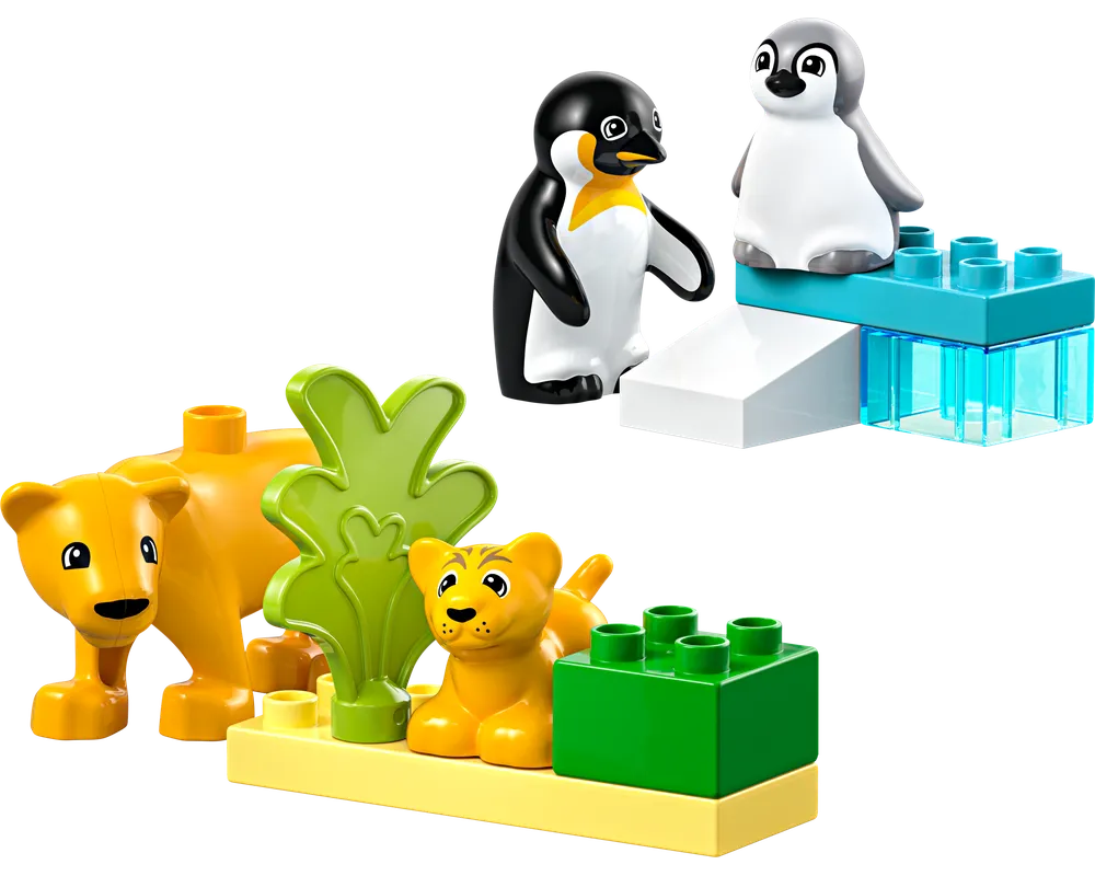 LEGO DUPLO 10442 - Wild Animal Families: Penguins & Lions - Authentic LEGO Set Image 2