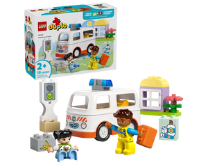 LEGO DUPLO 10447 - Ambulance & Driver - Authentic LEGO Set Main Image