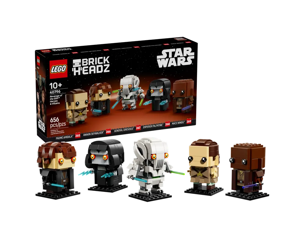 LEGO BrickHeadz 40796 - Revenge of the Sith Heroes & Villains - Authentic LEGO Set Main Image