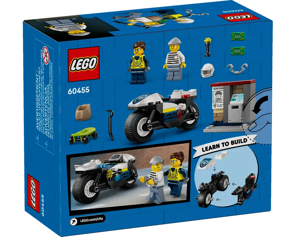 LEGO City 60455 - Police Motorcycle chase - Authentic LEGO Set Image 11