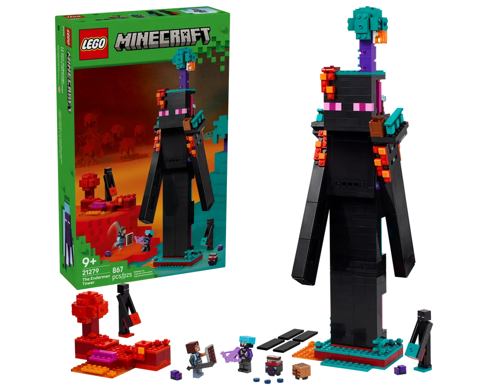 LEGO Minecraft 21279 - The Enderman Tower - Authentic LEGO Set Main Image