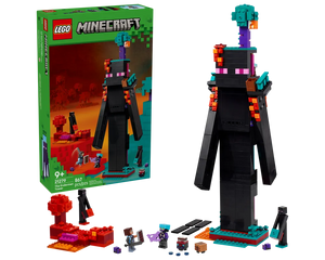 LEGO Minecraft 21279 - The Enderman Tower - Authentic LEGO Set Main Image