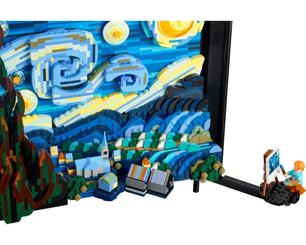 LEGO LEGO Ideas &#40;CUUSOO&#41; 21333 - The Starry Night (Vincent van Gogh) - Authentic LEGO Set Image 5