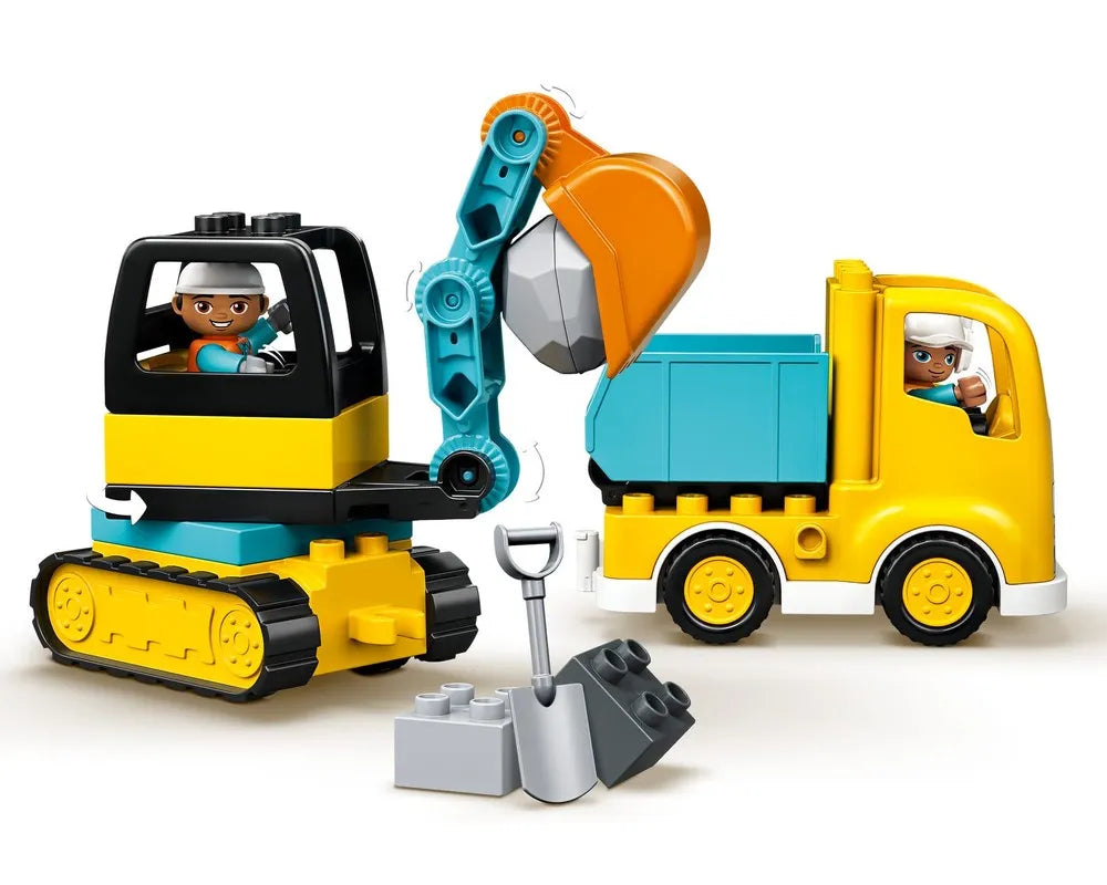 LEGO DUPLO 10931 - Truck & Tracked Excavator - Authentic LEGO Set Image 3