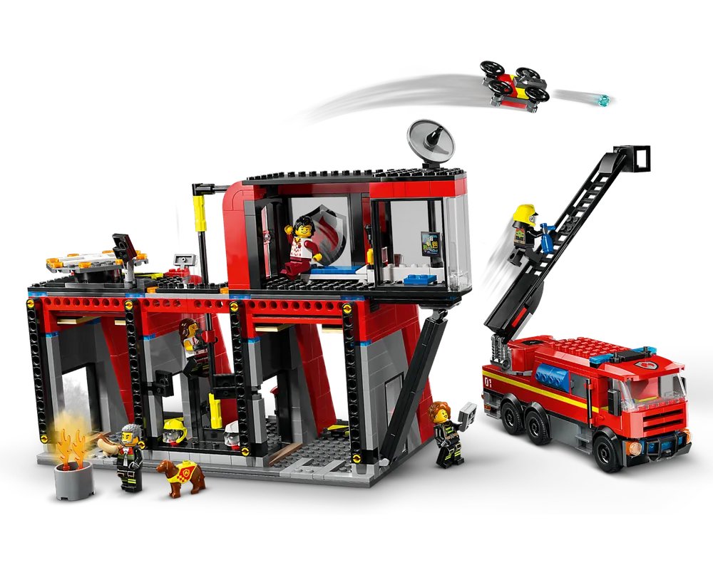 LEGO City 60414 - Fire Station with Fire Truck - Authentic LEGO Set Image 4