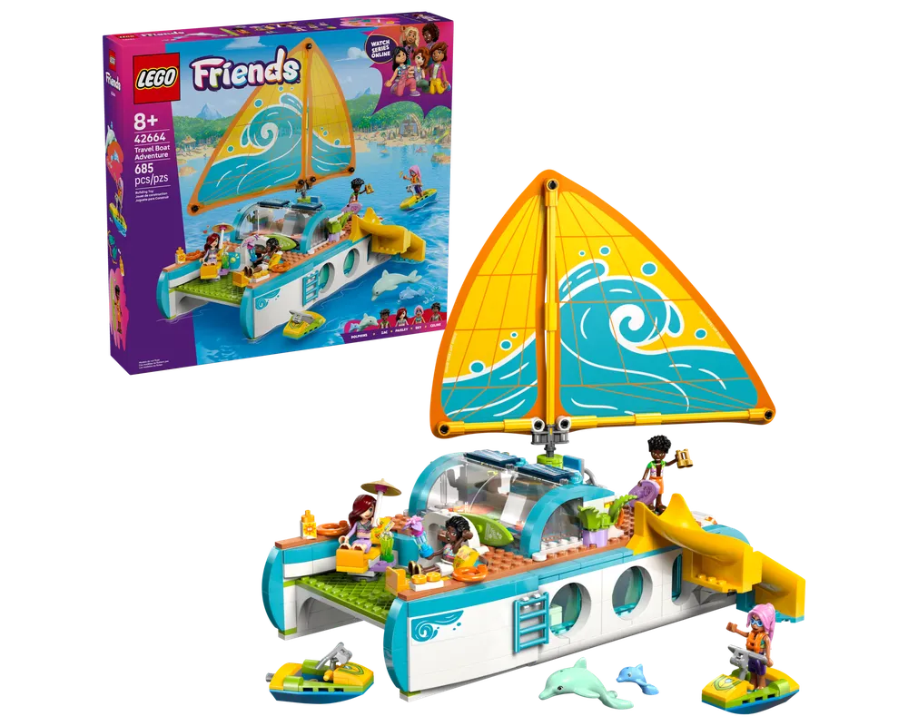 LEGO Friends 42664 - Travel Boat Adventure - Authentic LEGO Set Main Image