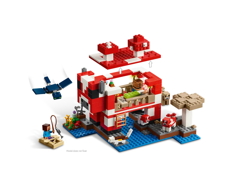 LEGO Minecraft 21270 - The Mooshroom House - Authentic LEGO Set Image 5