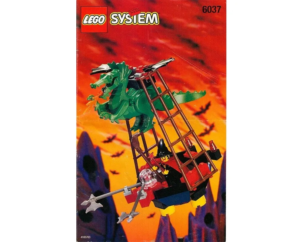 LEGO Castle 6037 - Witch's Windship With instructions - No box - Authentic LEGO Set Main Image