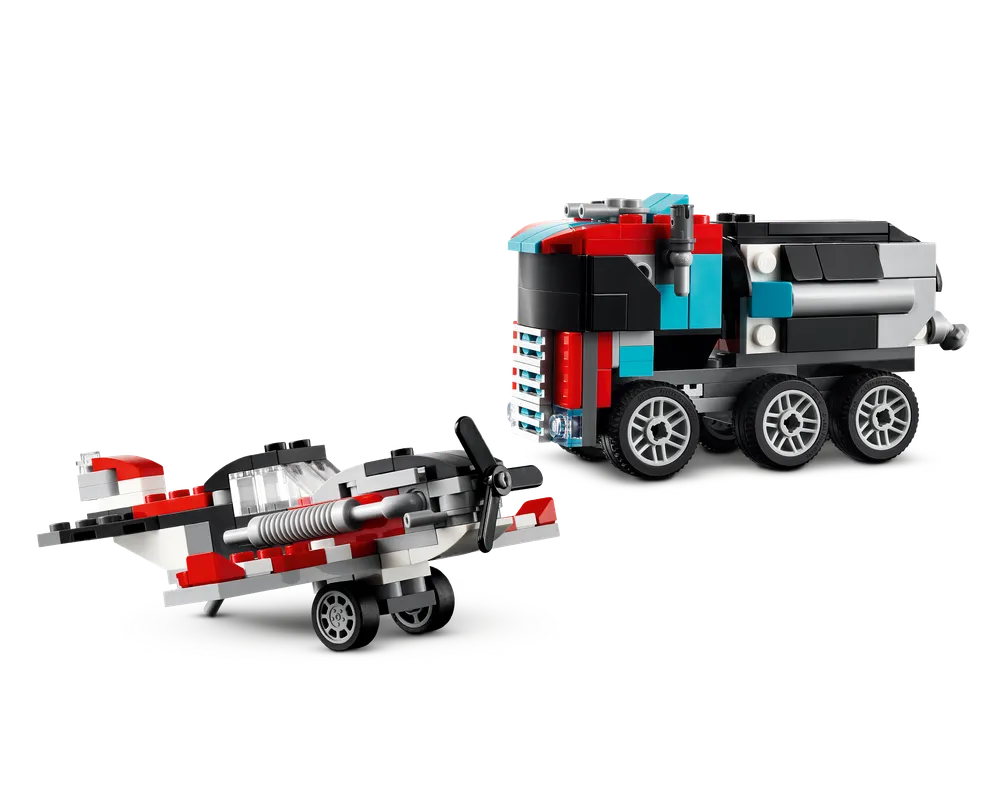 LEGO Creator 31146 - Flatbed Truck with Helicopter - Authentic LEGO Set Image 5