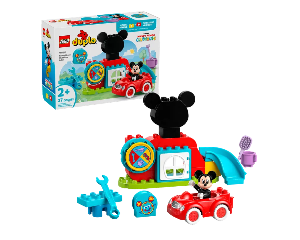 LEGO DUPLO 10454 - Mickey Mouse Clubhouse & Car - Authentic LEGO Set Main Image