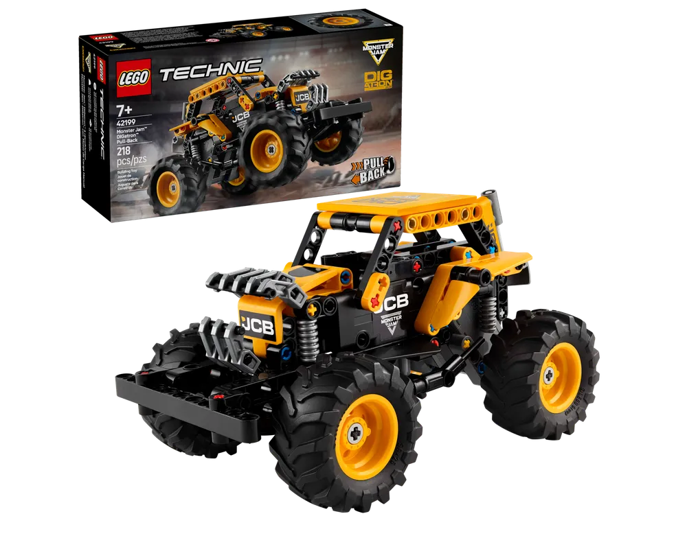 LEGO Technic 42199 - Monster Jam DIGatron Pull-Back - Authentic LEGO Set Main Image