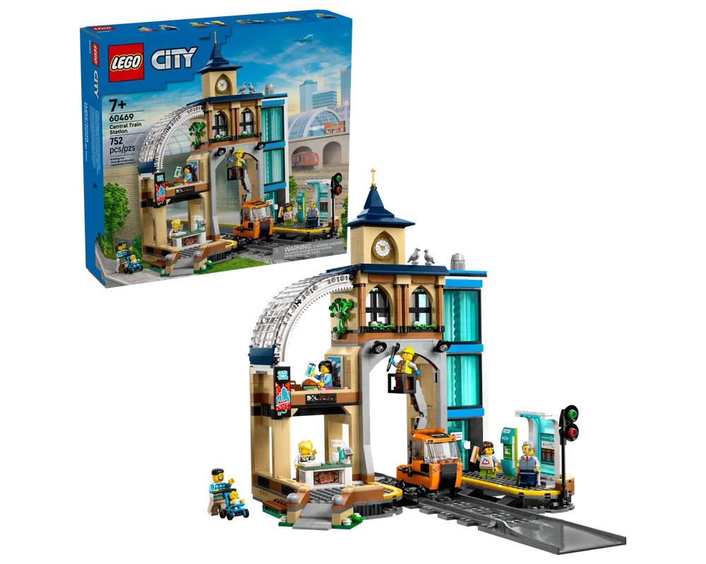 LEGO City 60469 - 1 - Central Train Station - Authentic LEGO Set Main Image